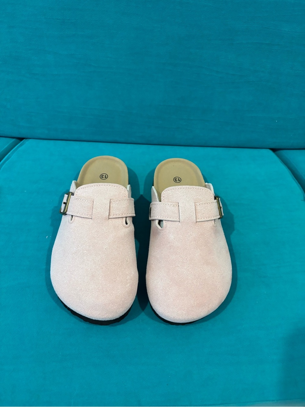 Cute suede leather slip ons